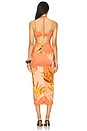 view 3 of 4 Bananier Midi Dress in Burnt Orange in Peach