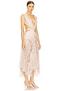 view 2 of 3 x Camila Coelho Seashell Lycra Plunge Beach Dress in Beige