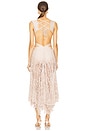 view 3 of 3 x Camila Coelho Seashell Lycra Plunge Beach Dress in Beige