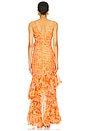 view 4 of 4 Myosotis Flutter Gown in Yellow