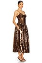 view 2 of 4 Sequin Midi Dress in Brown