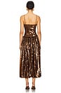 view 3 of 4 Sequin Midi Dress in Brown