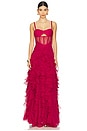 view 1 of 3 ROBE MAXI in Dark Pink