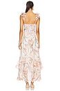 view 3 of 3 Botanic Retro Flutter Maxi Dress in Off White