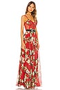 view 2 of 3 MAXIVESTIDO FLORAL in Cherry