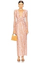 view 1 of 4 Botanic Retro Tulle Maxi Dress in Light Pink