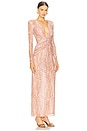 view 2 of 4 Botanic Retro Tulle Maxi Dress in Light Pink