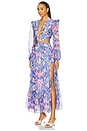 view 2 of 3 Amaryllis Long Sleeve Beach Dress in Blue