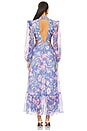 view 3 of 3 Amaryllis Long Sleeve Beach Dress in Blue