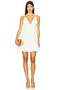view 1 of 4 Breeze Jacquard Slower Mini Dress in Off White
