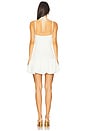 view 3 of 4 Breeze Jacquard Slower Mini Dress in Off White