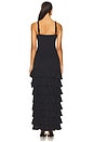 view 3 of 4 Gavea Mesh Flutter Midi Dress in Black
