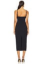 view 4 of 4 VESTIDO MIDI COLORIDO BREEZE JACQUARD in Black