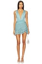 view 1 of 3 X Camila Coelho Crochet Mini Dress in Blue