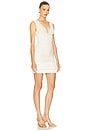 view 2 of 4 Radiant Fringe Mini Dress in Off White