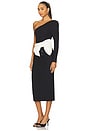 view 2 of 4 Grace Knit One Shoulder Midi Dress in Black