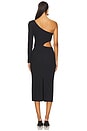 view 3 of 4 Grace Knit One Shoulder Midi Dress in Black