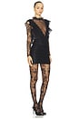 view 2 of 4 Laila Lace Long Sleeve Short Dress in Black