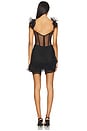 view 3 of 3 Laila Lace Flutter Mini Dress in Black