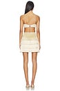 view 3 of 4 Crochet Bloom Cut Out Mini Dress in Beige