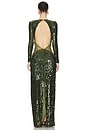 view 3 of 4 Bossa Sequin Gown in Green