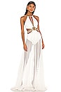view 1 of 4 Beaded Cutout Beach Dress in White