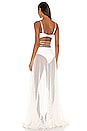 view 3 of 4 Beaded Cutout Beach Dress in White