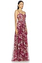 view 2 of 4 Delicata Beaded Gown in Dark Red