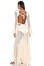 view 3 of 4 Long Sleeve Fringe Beach Dress in Ivory