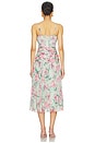 view 3 of 4 Honey Flower Midi Dress in Green