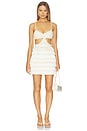 view 1 of 4 Amethyst Fringe Mini Dress in Off White