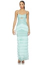 view 1 of 4 Clara Fringe Maxi Dress in Light Blue