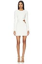 view 1 of 4 Cora Knit Long Sleeve Mini Dress in Off White
