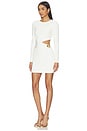 view 2 of 4 Cora Knit Long Sleeve Mini Dress in Off White