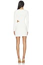 view 3 of 4 Cora Knit Long Sleeve Mini Dress in Off White