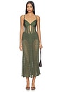 view 1 of 3 Sirena Mesh Maxi Dress in Green
