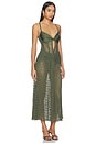 view 2 of 3 Sirena Mesh Maxi Dress in Green