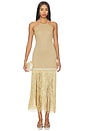 view 1 of 4 Aurea Crochet Midi Dress in Gold