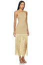 view 2 of 4 Aurea Crochet Midi Dress in Gold