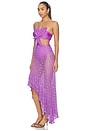 view 3 of 5 Sirena Mesh Flower Maxi Dress in Lilac