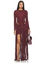 view 1 of 4 ROBE TARSILA  in Brown