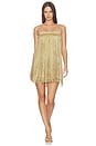 view 1 of 5 Aurea Crochet Mini Dress in Gold