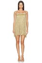 view 2 of 5 Aurea Crochet Mini Dress in Gold