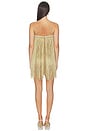 view 4 of 5 Aurea Crochet Mini Dress in Gold