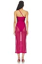 view 4 of 4 Petal Midi Dress in Magenta