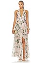 view 1 of 4 ROBE MAXI LOTUS in Light Pink