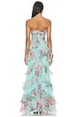 view 4 of 4 Flora Mist Long Dress in Blue