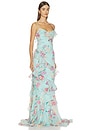 view 2 of 3 Flora Mist Long Dress in Blue