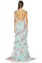 view 4 of 3 Flora Mist Long Dress in Blue