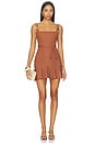 view 1 of 3 Cora Knit Mini Dress in Brown